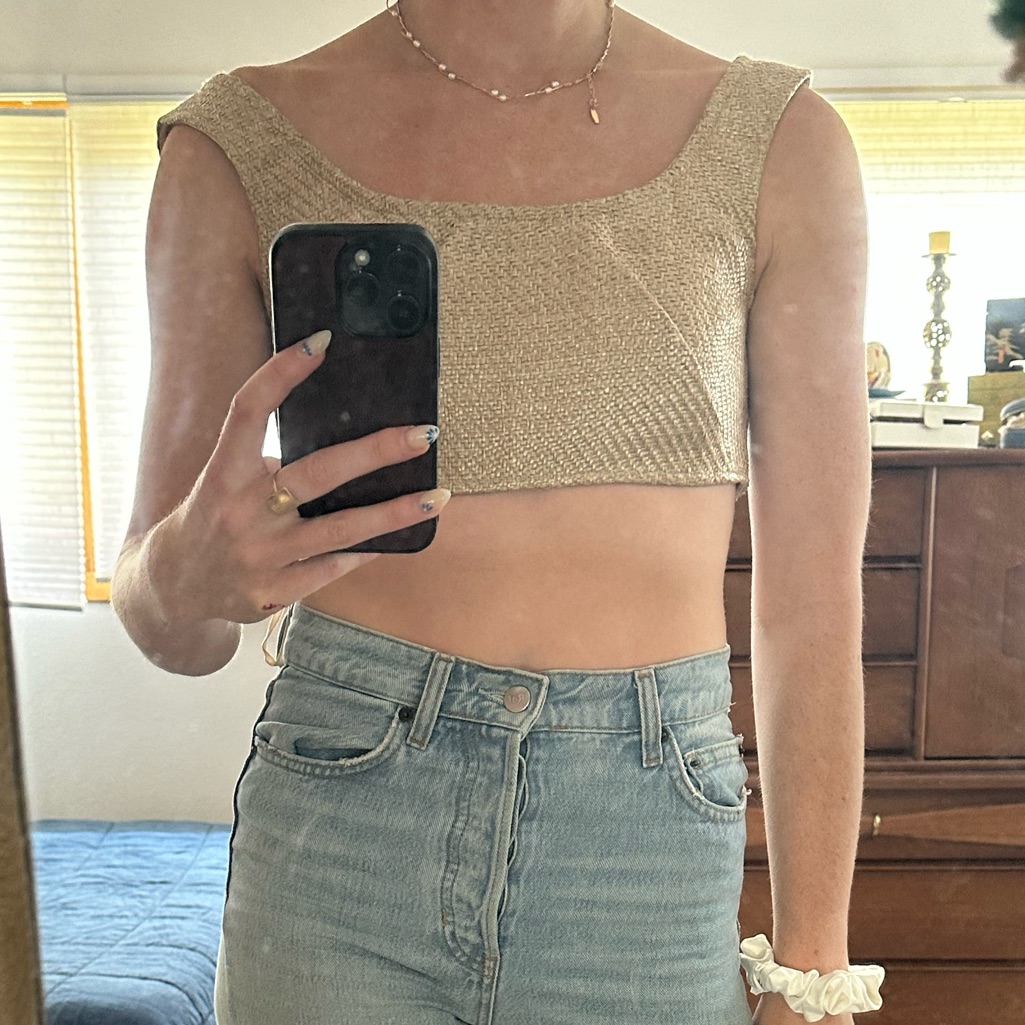 Nwt Antonio Melani Rattan Crop Top Bralette